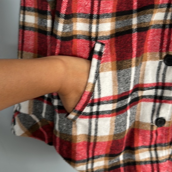 CI SONO Plain Red Black and Tan Women’s Shirt Size S - Picture 3 of 8